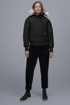 Chamarras Canada Goose Mujer México - Chilliwack Chaqueta De Bombardero Negros RO9725638